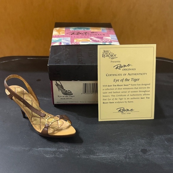 Just The Right Shoe Shoes - Just The Right Shoe Brown Tan Slingback Heels